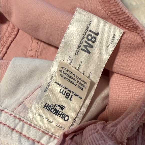 OshKosh B'gosh Floral Hooded Jacket and Pink Overalls - Picture 5 of 9